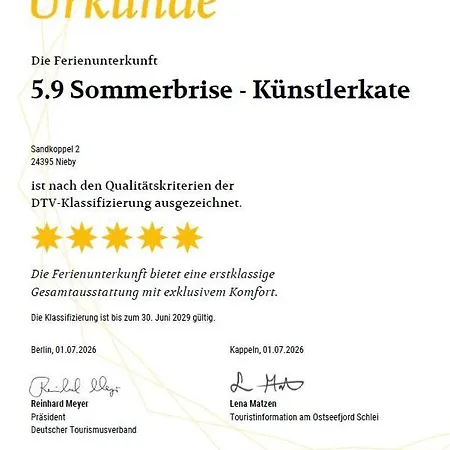 Dom wakacyjny Reetdorf Geltinger Birk Kuenstlerkate Sommerbrise *